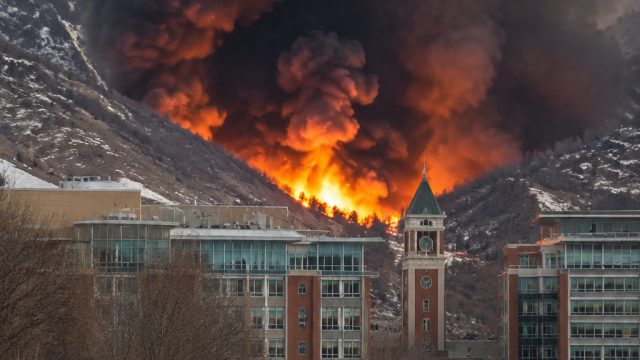 Major Fire Erupts Near Univers